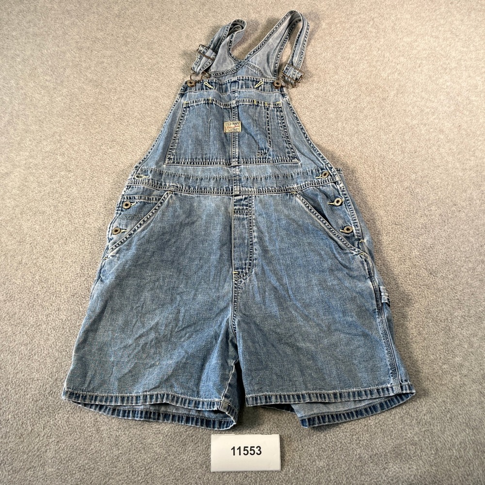 Vintage Old Navy Light Blue Denim Short Overalls